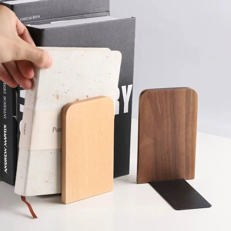 Erixio Cairn Walnut Bookend Pair — Erixio Modern Desks & Workspace Accessories — view 2