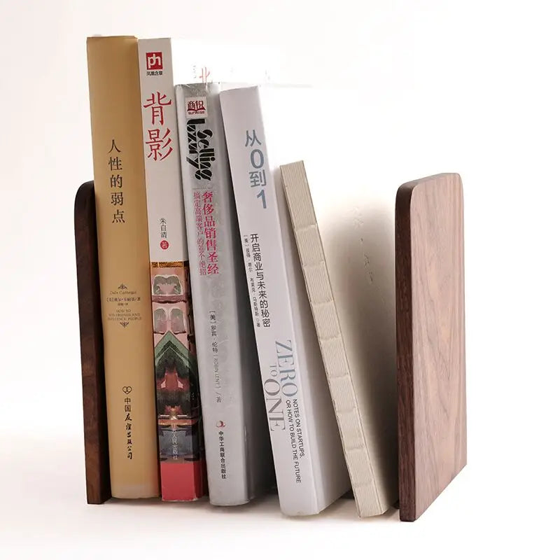 Erixio Cairn Walnut Bookend Pair — Erixio Modern Desks & Workspace Accessories — view 3