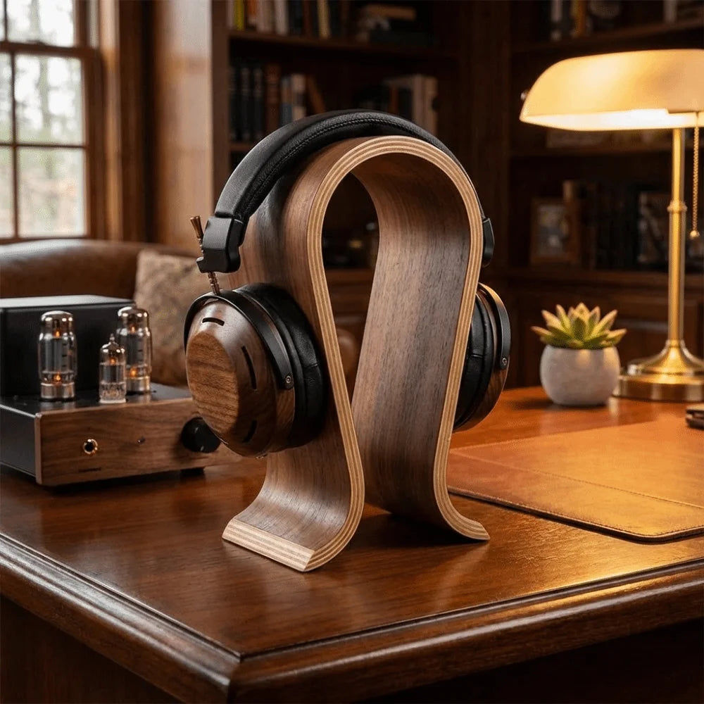 Erixio Arc Bentwood Headphone Stand — Erixio Modern Desks & Workspace Accessories — view 3