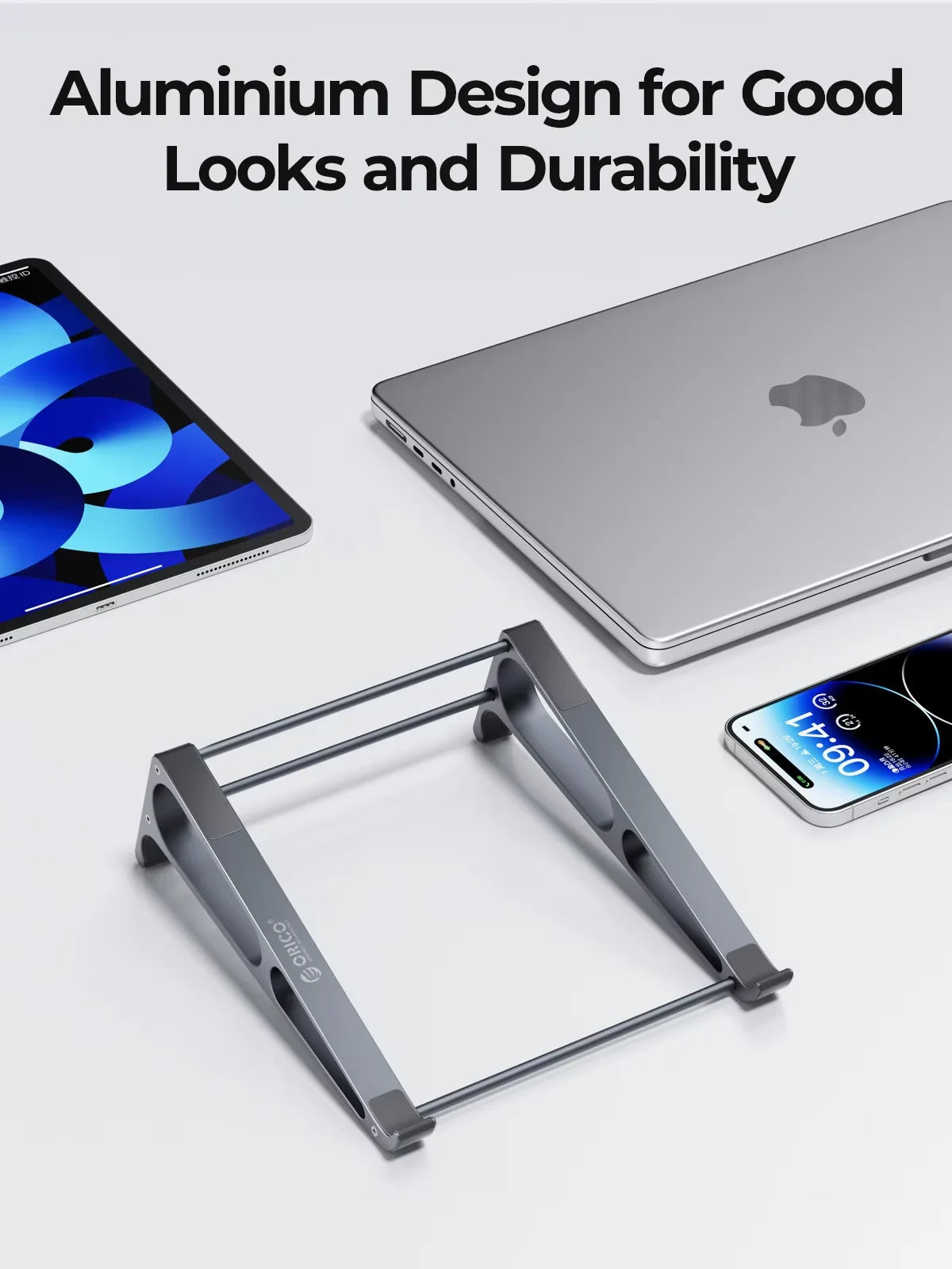 Erixio Duo Convertible Aluminium Stand — Erixio Modern Desks & Workspace Accessories — view 2