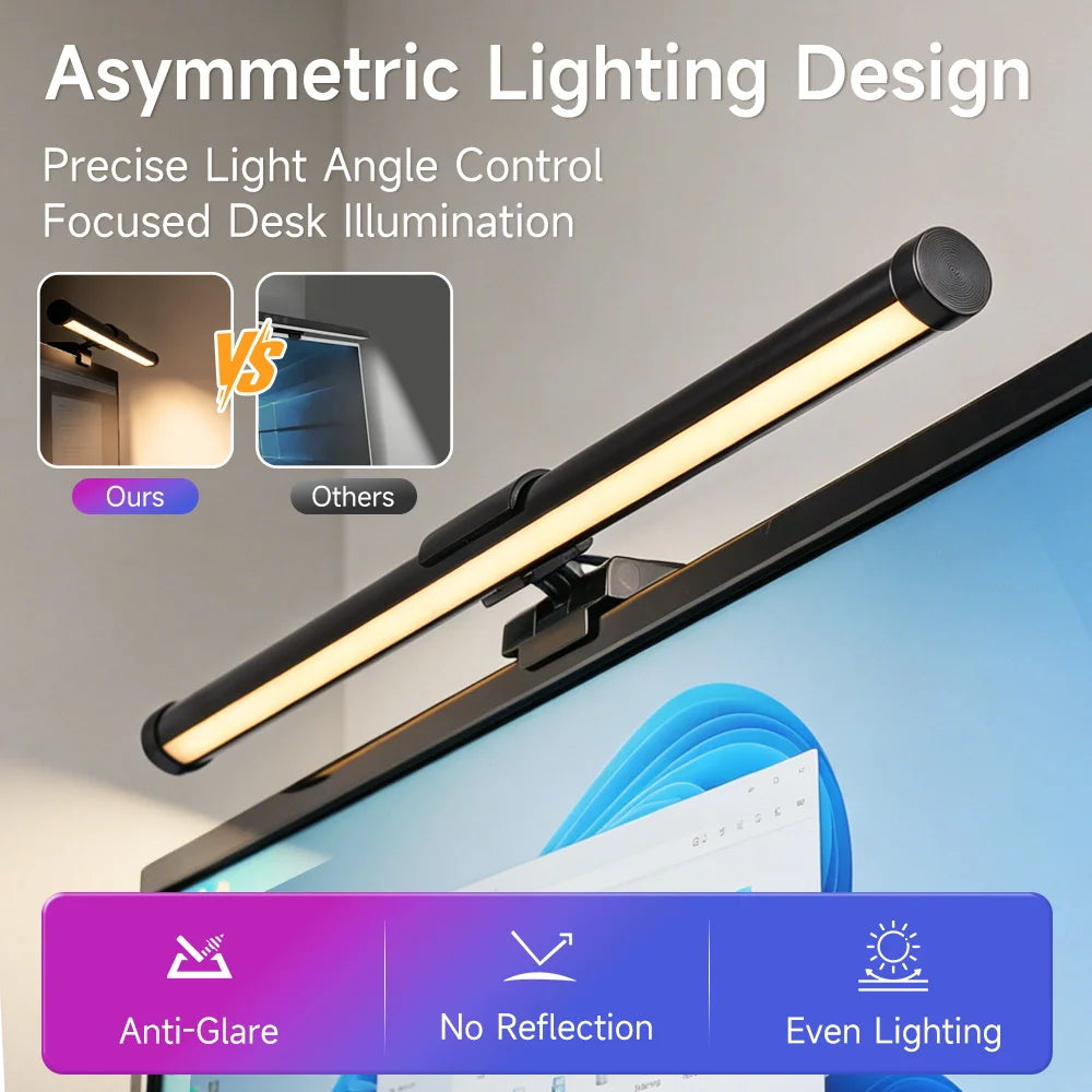 Erixio Halo Touch-Dimmable Light Bar — Erixio Modern Desks & Workspace Accessories — view 3