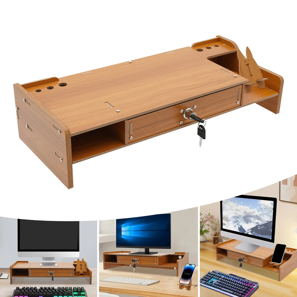 Erixio Cache Locking-Drawer Riser — Erixio Modern Desks & Workspace Accessories — view 2