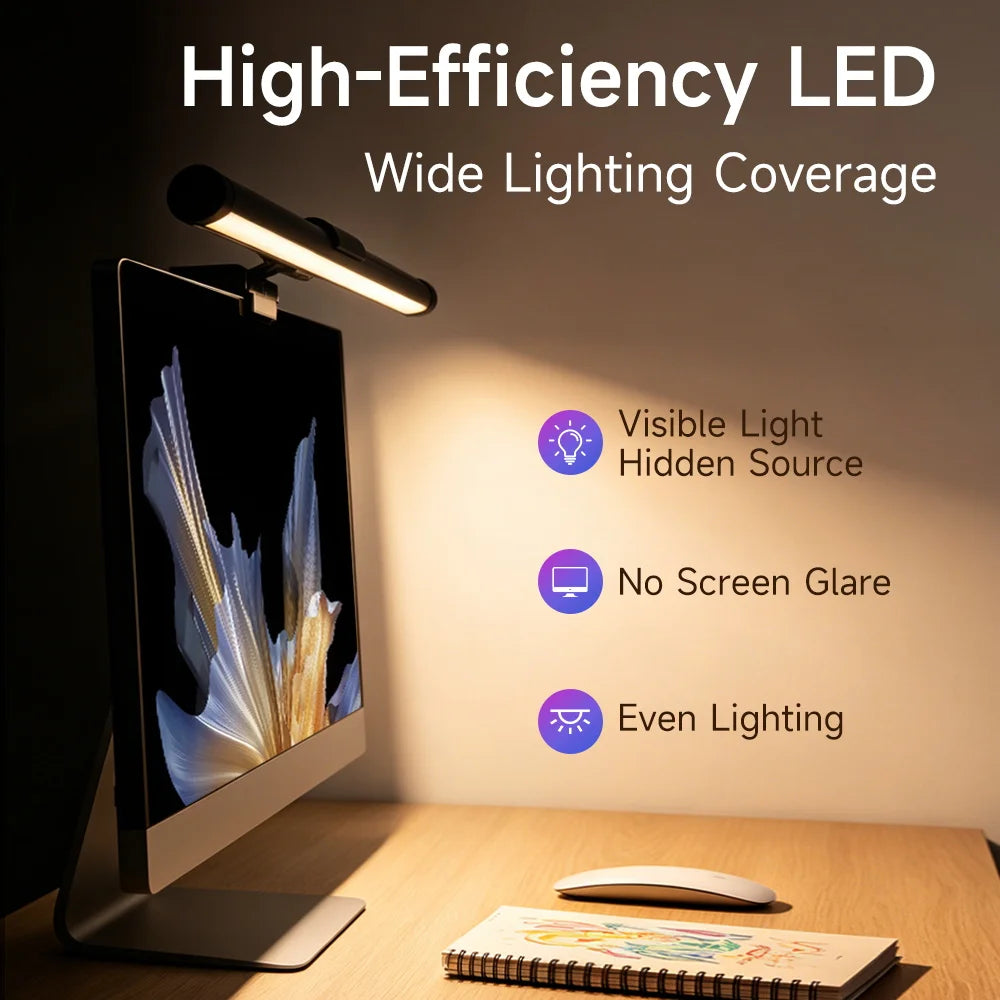 Erixio Halo Touch-Dimmable Light Bar — Erixio Modern Desks & Workspace Accessories