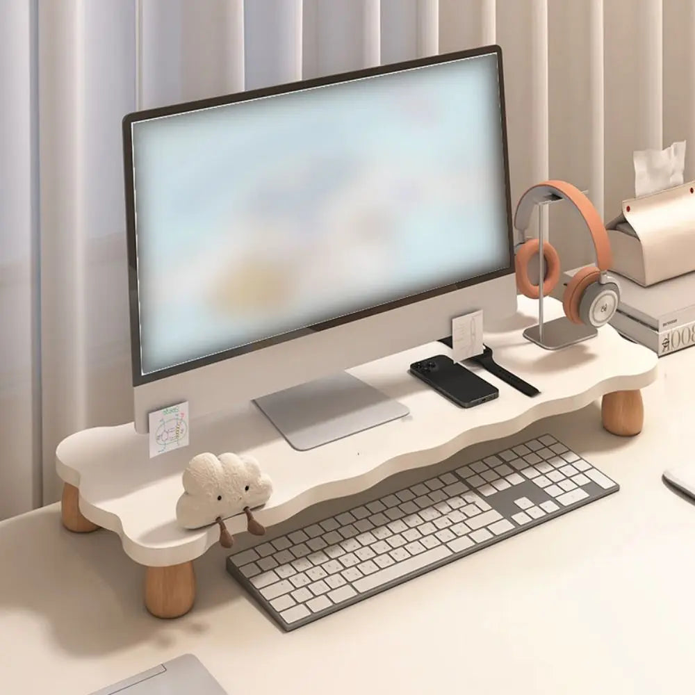 Erixio Ridge Solid Wood Screen Riser — Erixio Modern Desks & Workspace Accessories