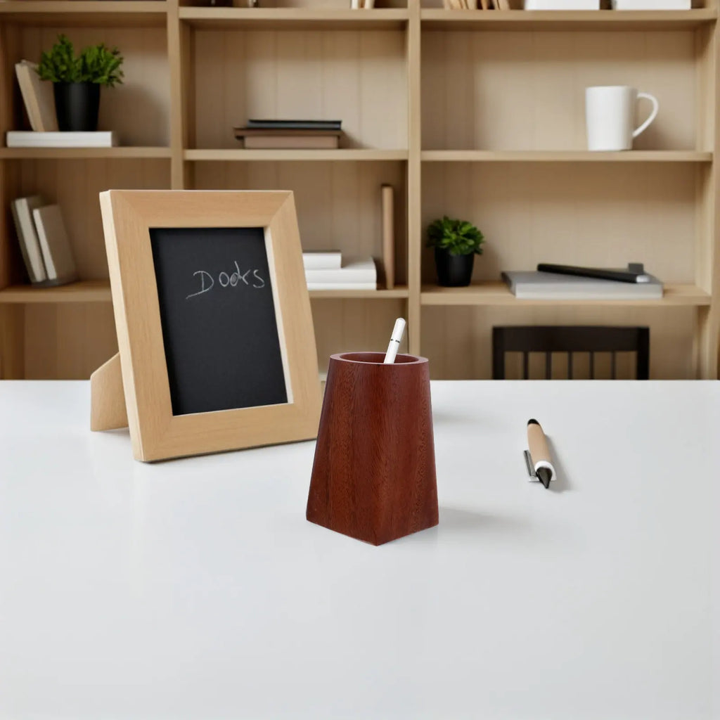 Erixio Onyx Hand-Polished Walnut Caddy — Erixio Modern Desks & Workspace Accessories — view 3