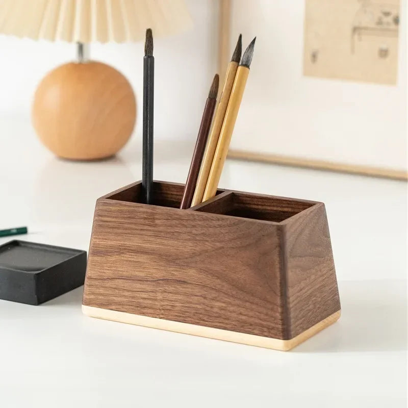Erixio Vault Walnut Desk Caddy — Erixio Modern Desks & Workspace Accessories — view 3