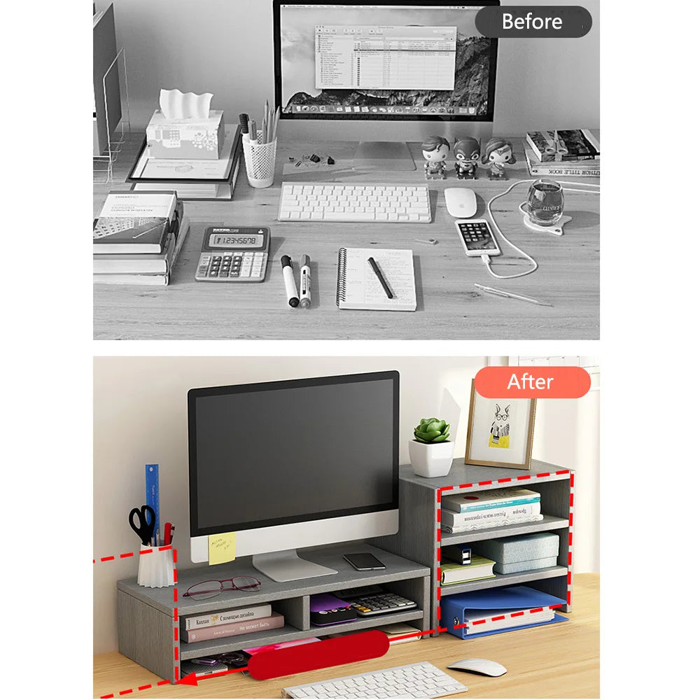 Erixio Vale Ergonomic Wood Riser — Erixio Modern Desks & Workspace Accessories — view 3