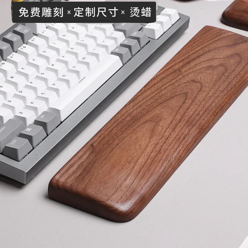 Erixio Ember Ergonomic Walnut Wrist Rest — Erixio Modern Desks & Workspace Accessories