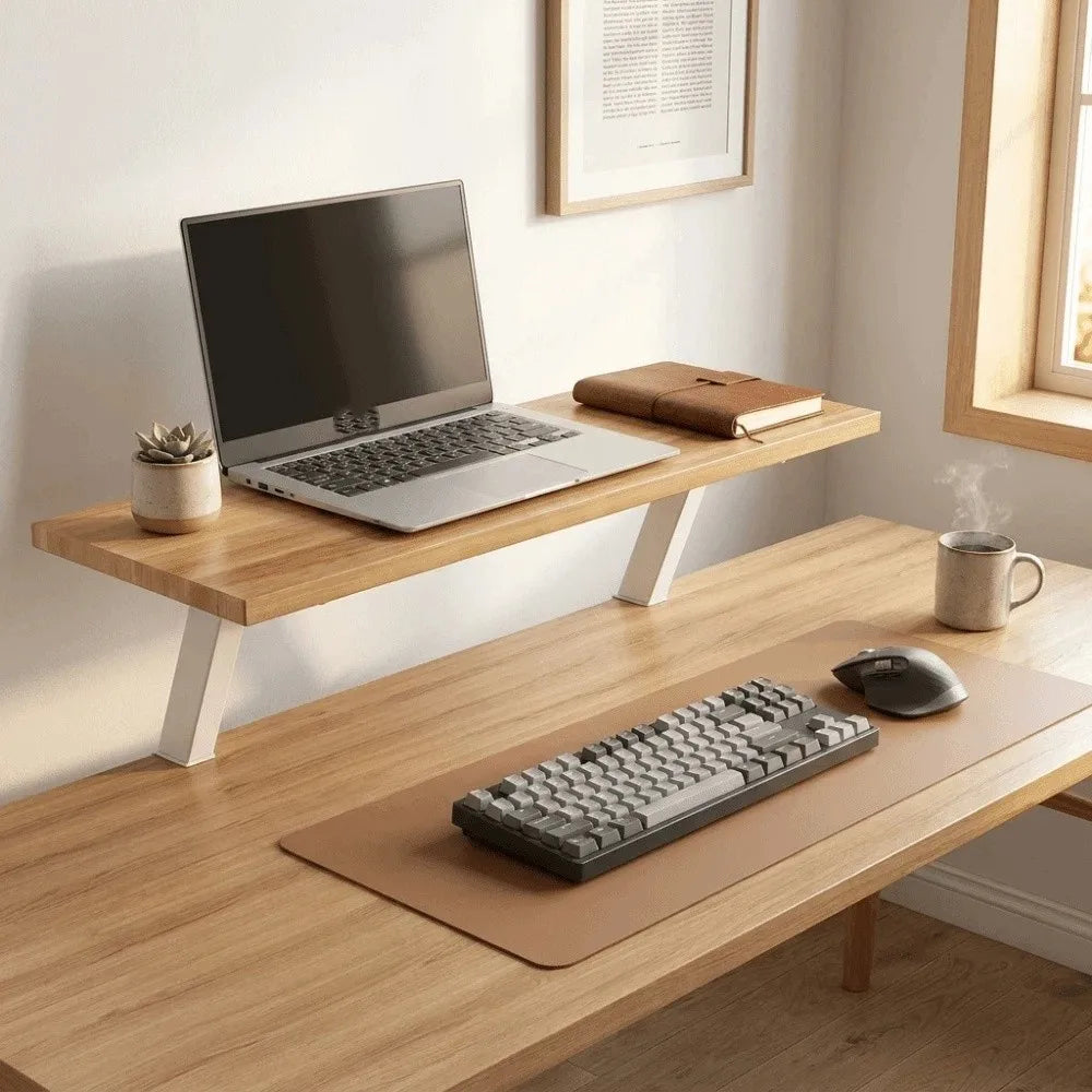 Erixio Grove Floating Wood Monitor Riser — Erixio Modern Desks & Workspace Accessories — view 4
