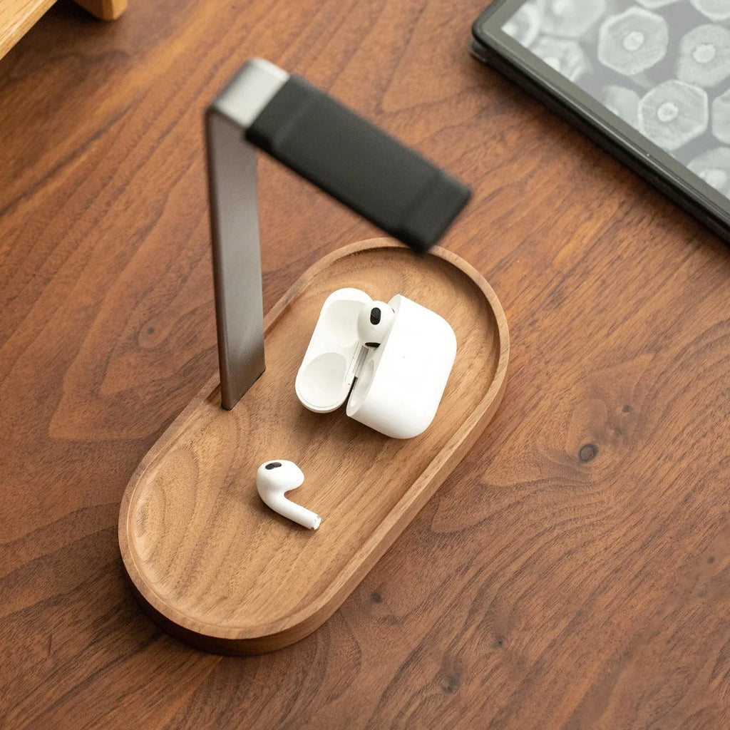 Erixio Harbour Headphone Stand with Tray — Erixio Modern Desks & Workspace Accessories — view 2