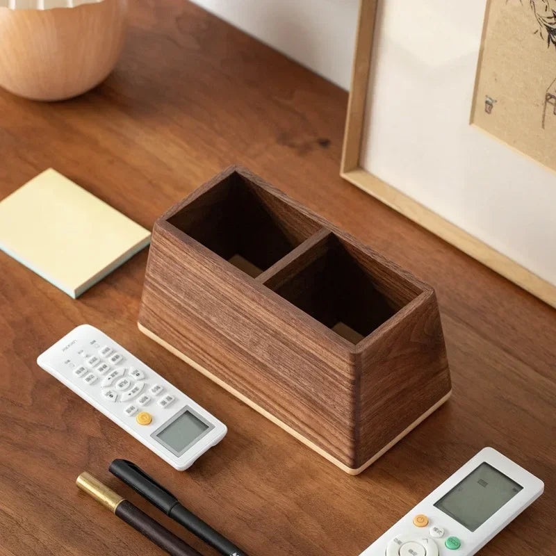 Erixio Vault Walnut Desk Caddy — Erixio Modern Desks & Workspace Accessories — view 2