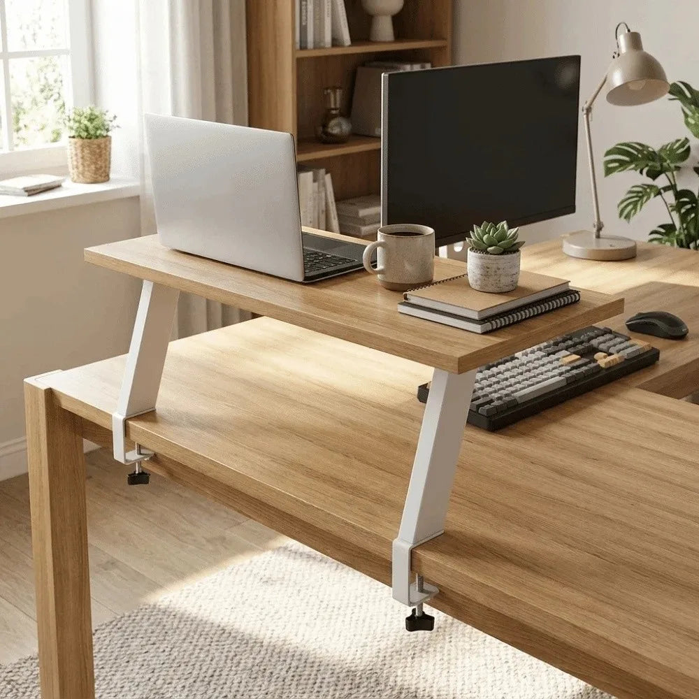 Erixio Grove Floating Wood Monitor Riser — Erixio Modern Desks & Workspace Accessories — view 5