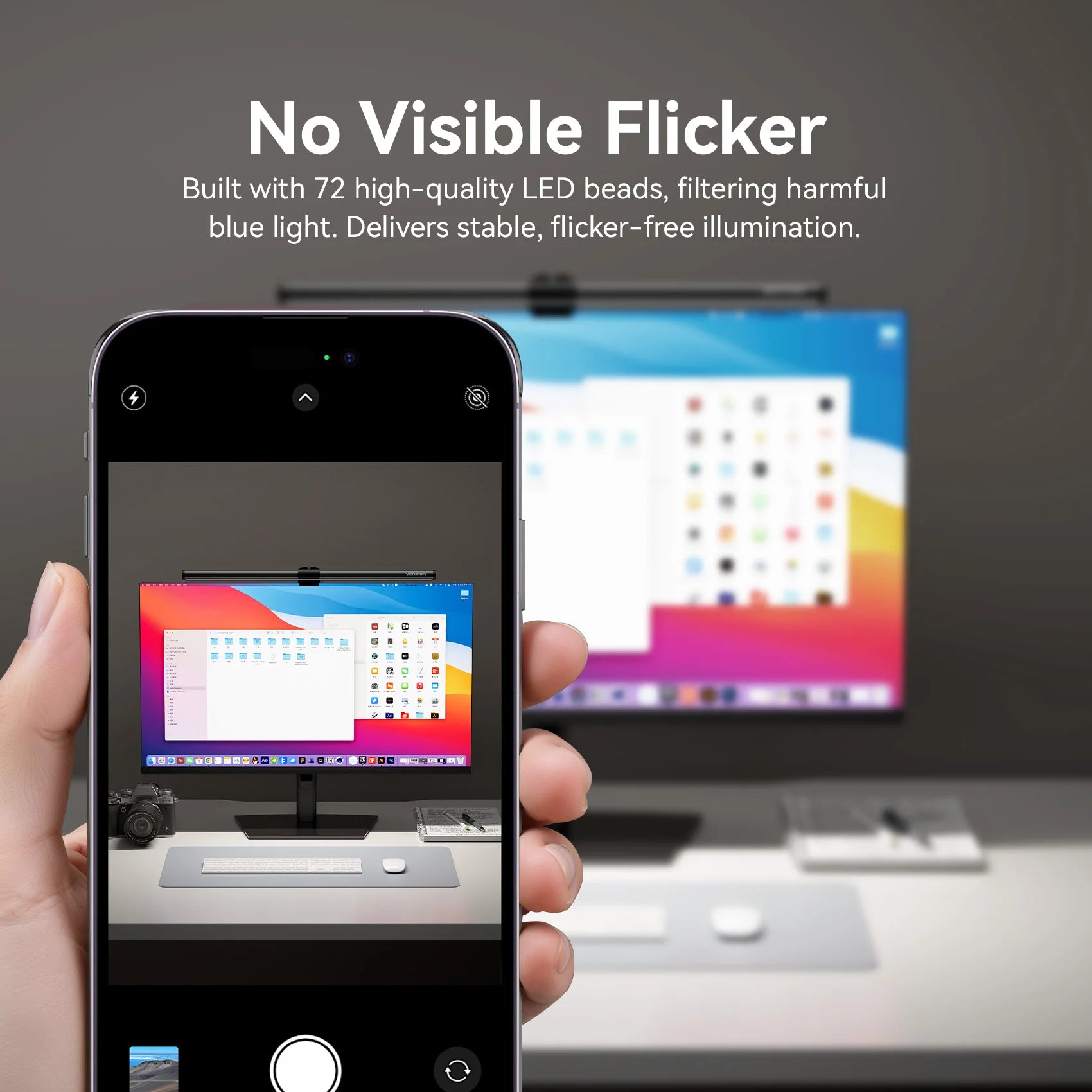 Erixio Beam Asymmetric Monitor Light — Erixio Modern Desks & Workspace Accessories — view 4