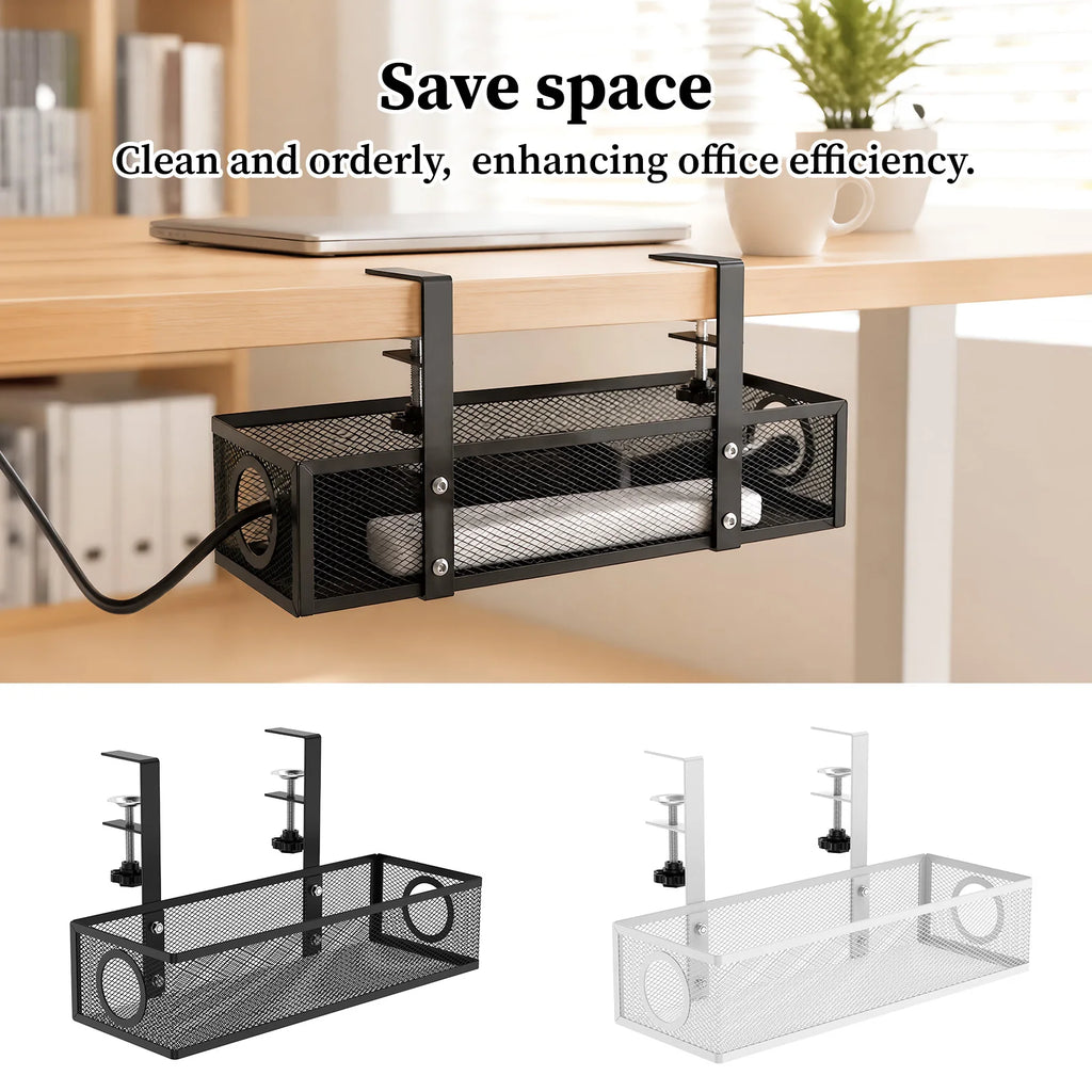 Erixio Clasp Clamp-On Cable Tray — Erixio Modern Desks & Workspace Accessories