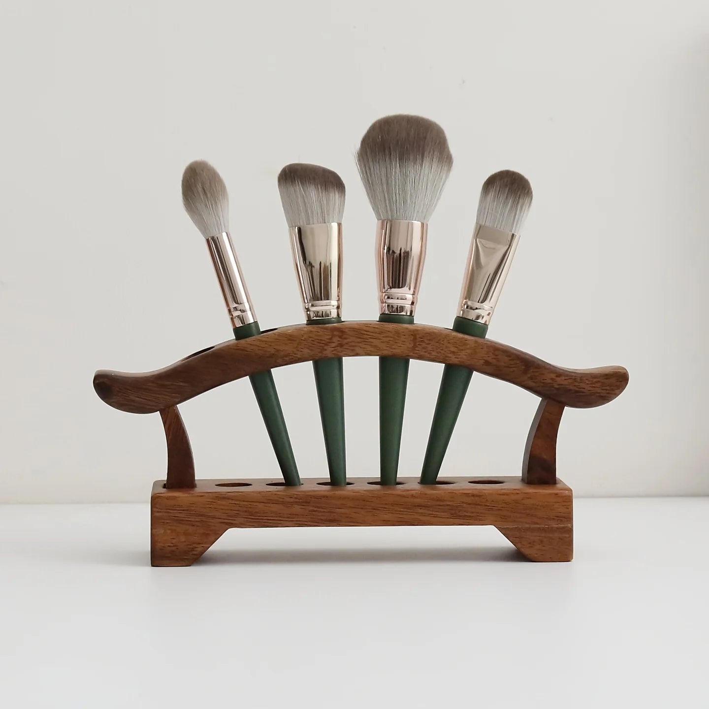 Erixio Quill Six-Slot Walnut Pen Block — Erixio Modern Desks & Workspace Accessories — view 4