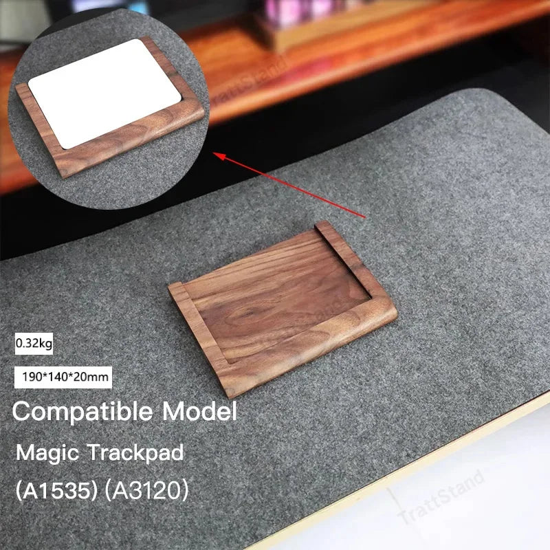 Erixio Tribute Walnut Tray Palm Rest — Erixio Modern Desks & Workspace Accessories — view 4