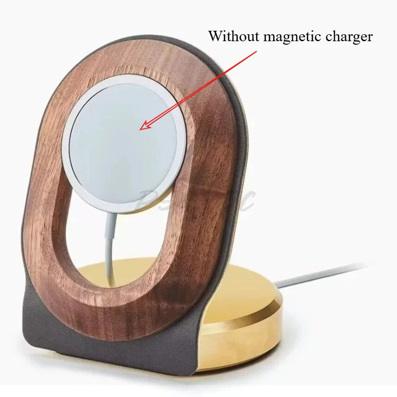 Erixio Halo Walnut Magnetic Charger — Erixio Modern Desks & Workspace Accessories — view 2