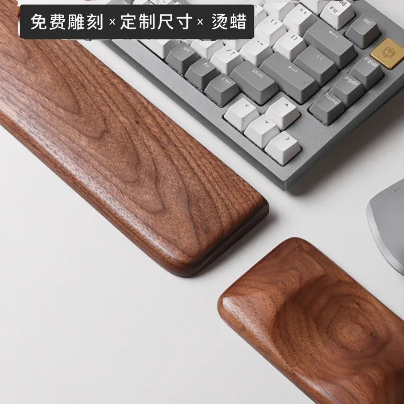 Erixio Ember Ergonomic Walnut Wrist Rest — Erixio Modern Desks & Workspace Accessories — view 2