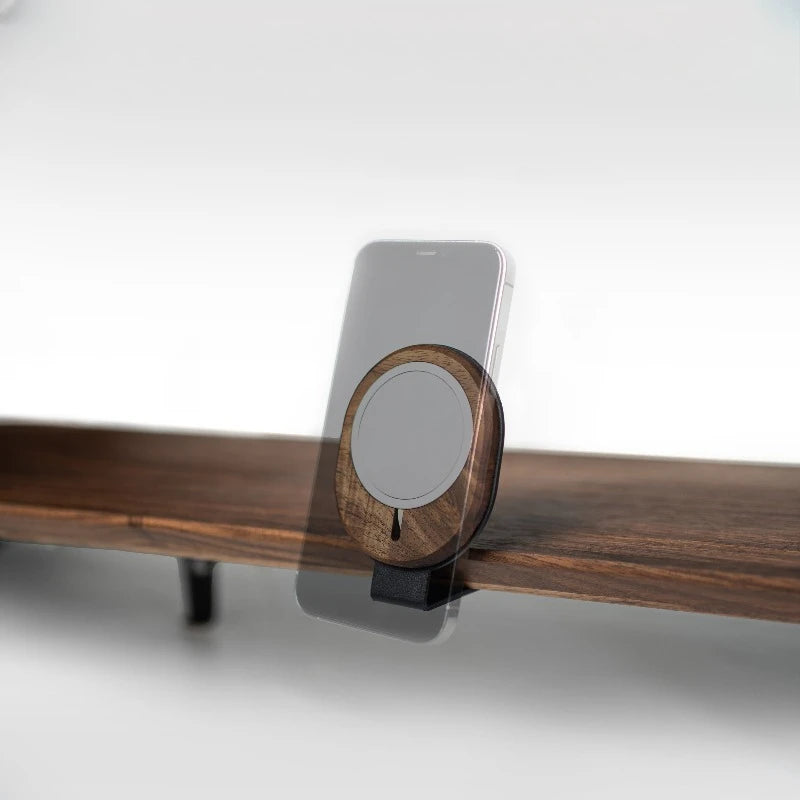 Erixio Modular Walnut Charging Stand — Erixio Modern Desks & Workspace Accessories — view 3