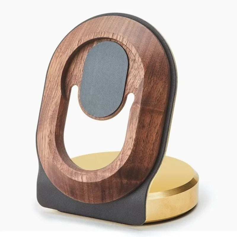 Erixio Halo Walnut Magnetic Charger — Erixio Modern Desks & Workspace Accessories