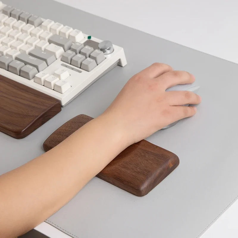 Erixio Repose Walnut Mouse Palm Rest — Erixio Modern Desks & Workspace Accessories