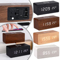 Erixio Dawn Wooden LED Desk Clock — Erixio Modern Desks & Workspace Accessories
