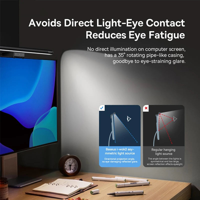 Erixio Lumen Pro Monitor Light Bar — Erixio Modern Desks & Workspace Accessories — view 2