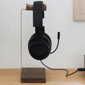 Erixio Brass Walnut and Brass Headphone Stand — Erixio Modern Desks & Workspace Accessories