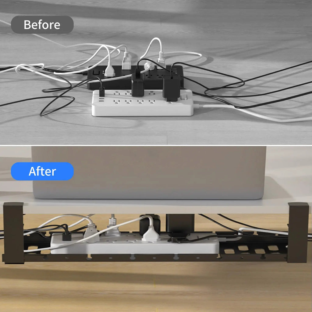 Erixio Span No-Drill Steel Cable Tray — Erixio Modern Desks & Workspace Accessories — view 2