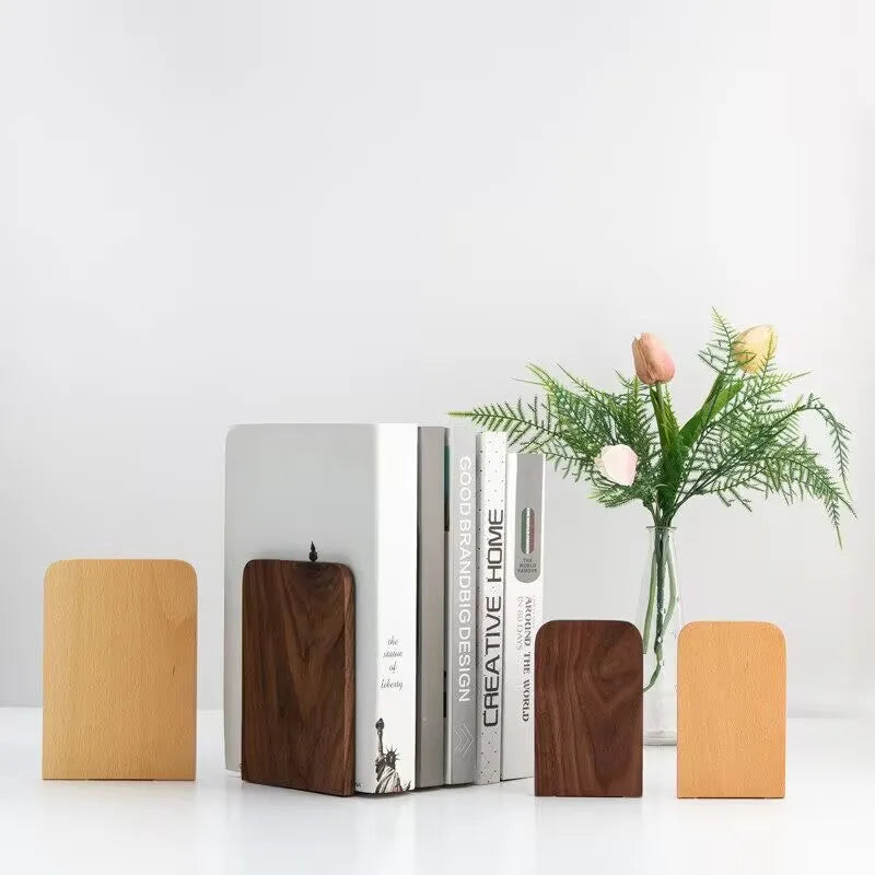 Erixio Cairn Walnut Bookend Pair — Erixio Modern Desks & Workspace Accessories — view 4